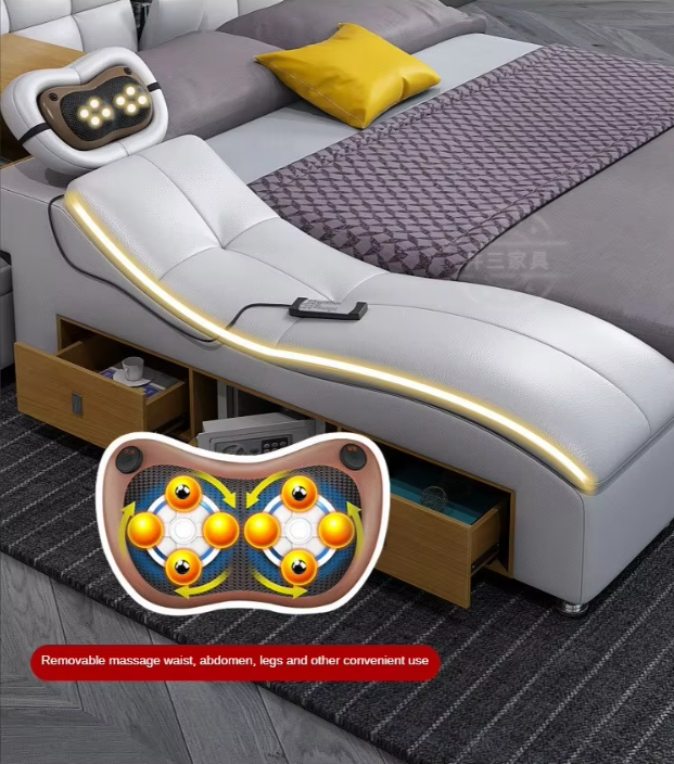 Multifunctional Smart Bed with Integrated Projector – Ultimate Comfort & Technology